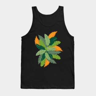 Refresh Your Style with Our Colorful Leaf Design Tank Top